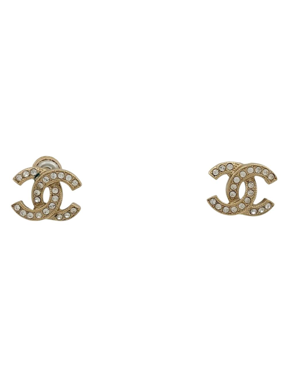 Chanel Cc Logo Earrings Metal #327537C11B